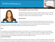 Tablet Screenshot of hotelhousekeeping.org